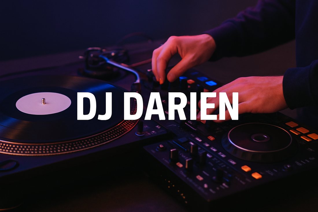DJ Darien behind the decks